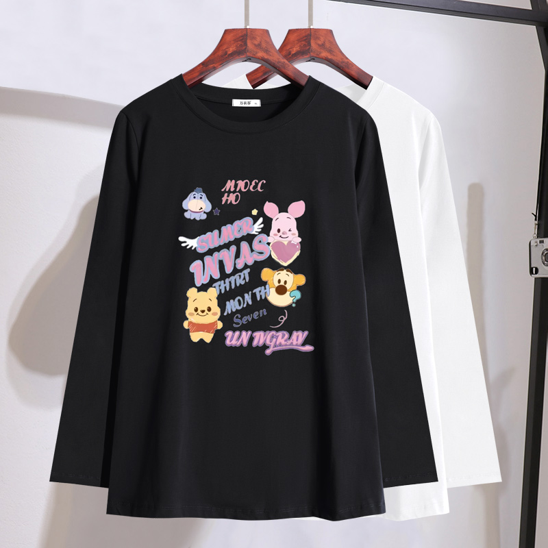 胖mm宽松显瘦长袖T恤2025秋装新款加肥加大码女装200斤遮肚子上衣