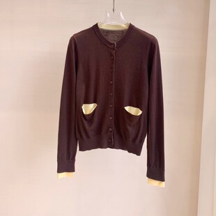 新款小众不撞款重工刺绣质感初秋上衣毛衣开衫韩系千金感穿搭高端