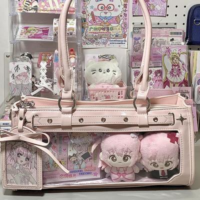 AORDA 三用日系二次元可爱娃包单肩斜挎小型高颜值外出透明痛包女