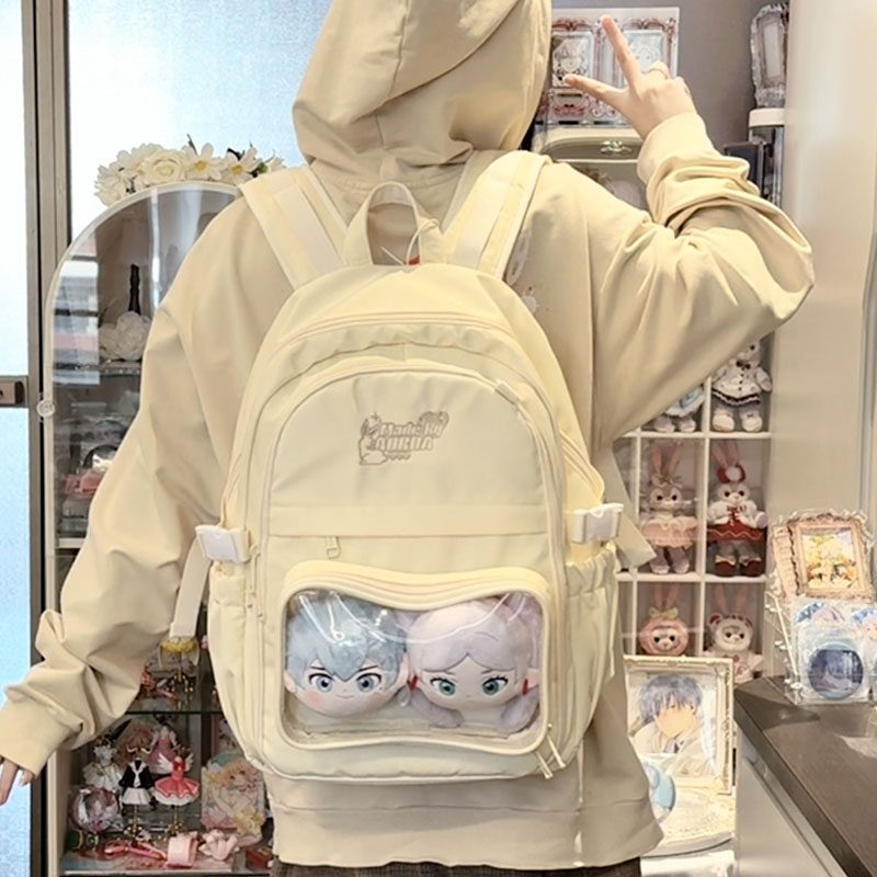 AORDA 日系原创双肩包休闲大食量娃包棉花娃娃痛包追星通勤背包