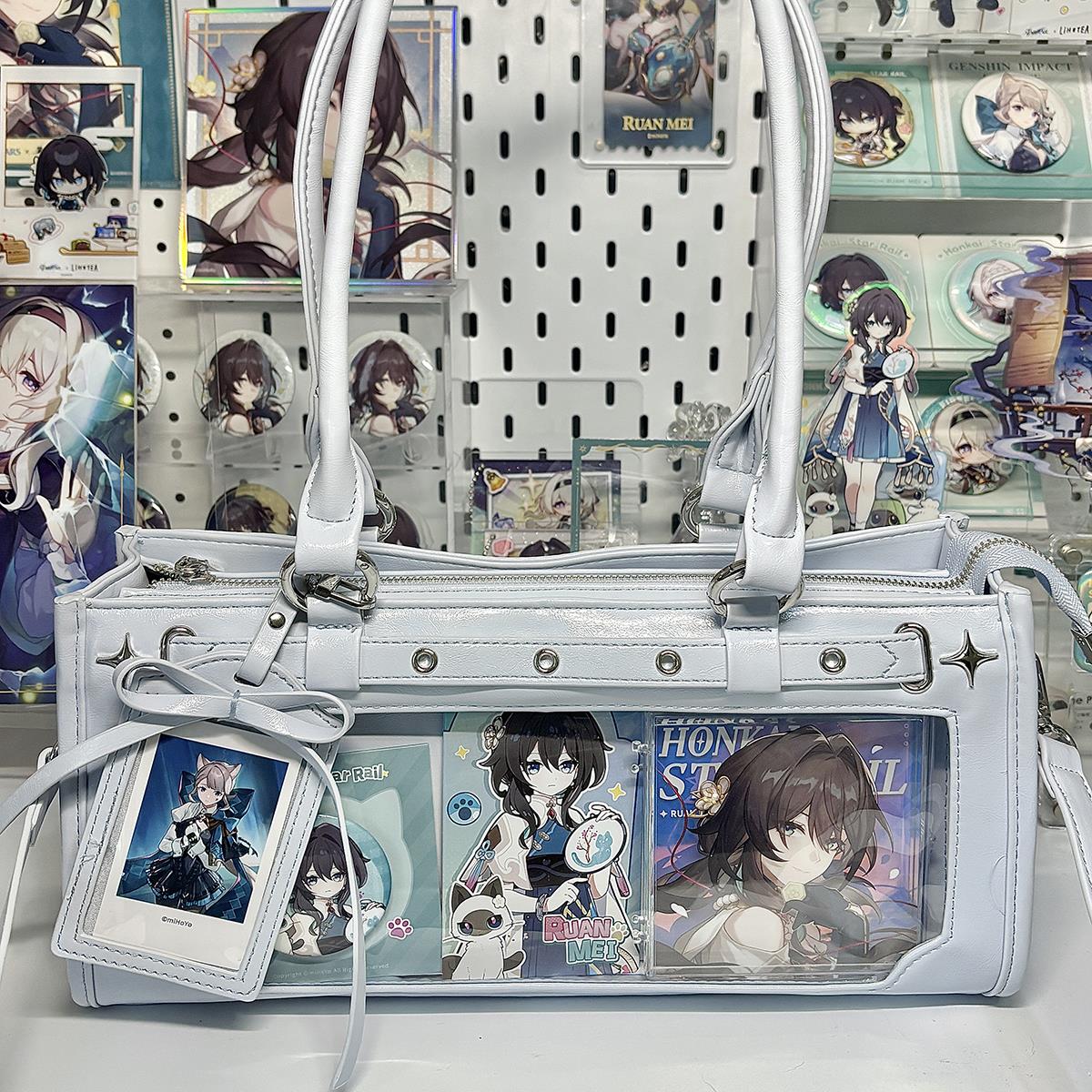 AORDA 原创日系学生党痛包女单肩斜挎可爱外出透明娃包小食量吧唧