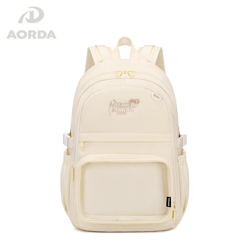 AORDA 可爱吧唧痛包日系二次元谷子包娃包透明双肩包初中学生书包