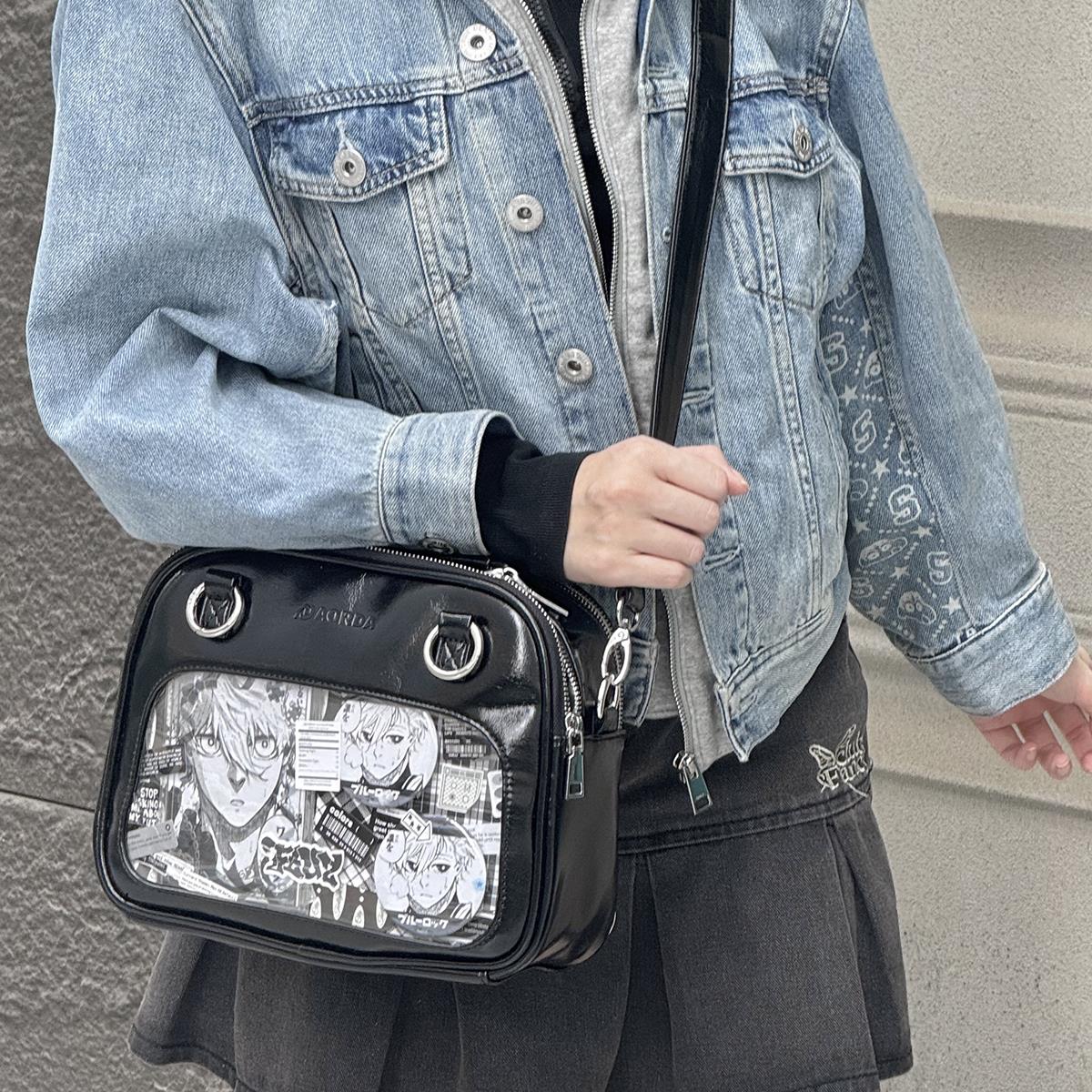 AORDA 三用日系小食量单肩斜挎双肩背包可爱娃娃收纳包制服痛包女