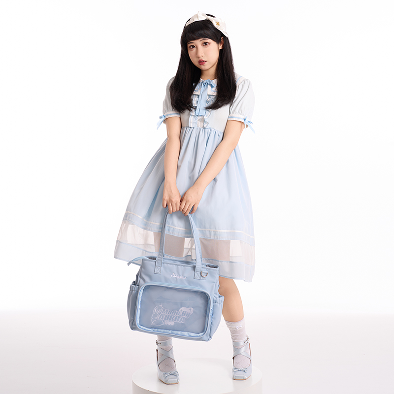 AORDA 日系棉花娃娃外出痛包漫展二次元单肩斜挎大容量电脑托特包