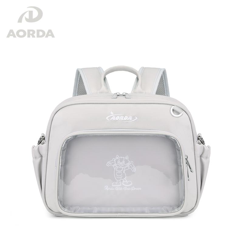 AORDA 小食量痛包女2025夏新款可爱吧唧娃包双肩包日系二次元背包