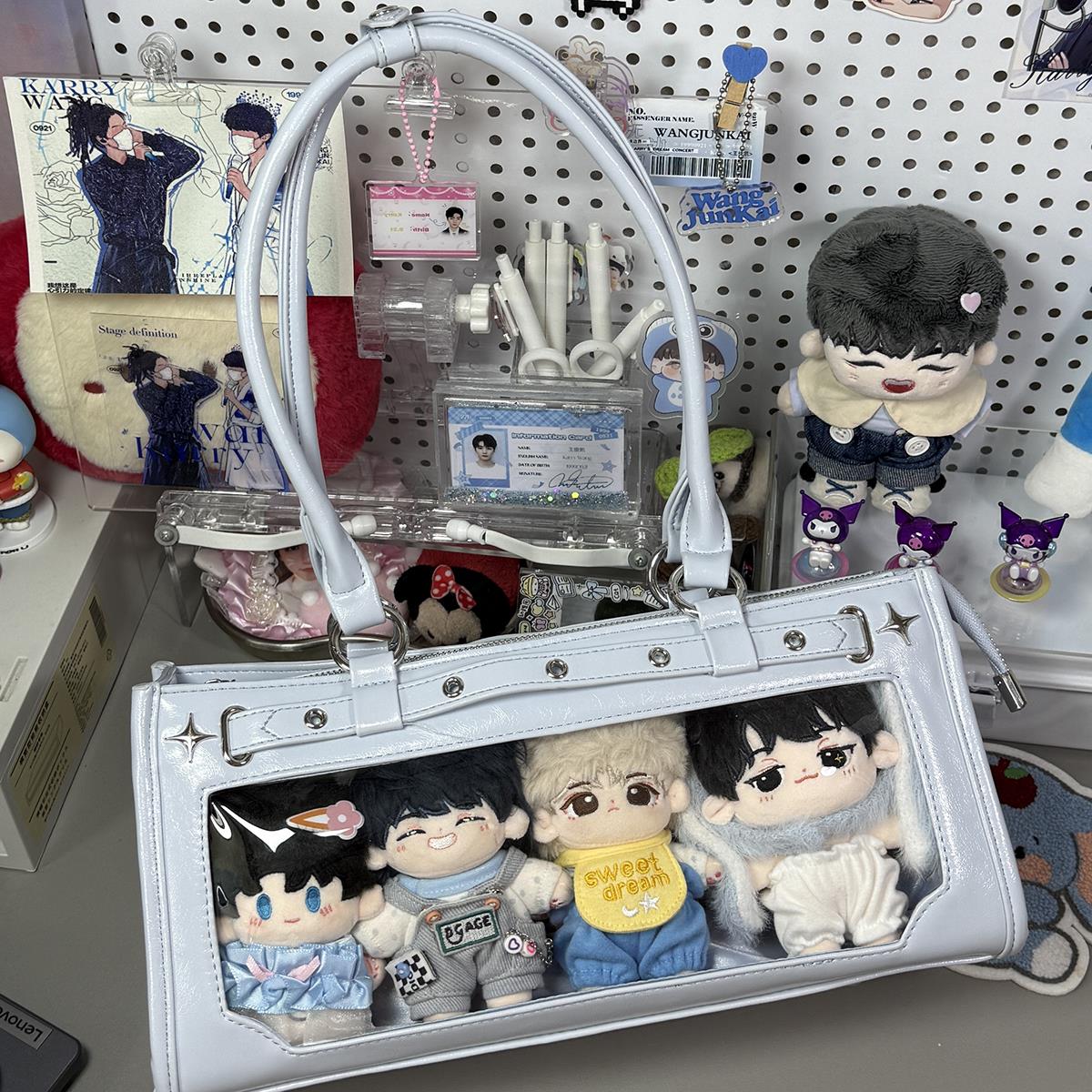 AORDA 日系通勤可爱痛包女单肩斜挎10cm娃包小食量手提娃娃收纳包