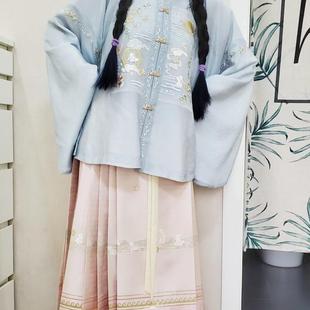 民族风情重回汉唐出租汉服租赁明制汉服收腰新国风重回汉唐溶溶月