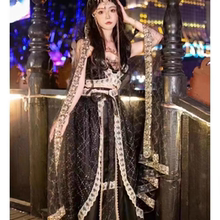 出租西域异域沙漠风情黑色写真状造服饰新款苗疆旅游穿搭少女精灵