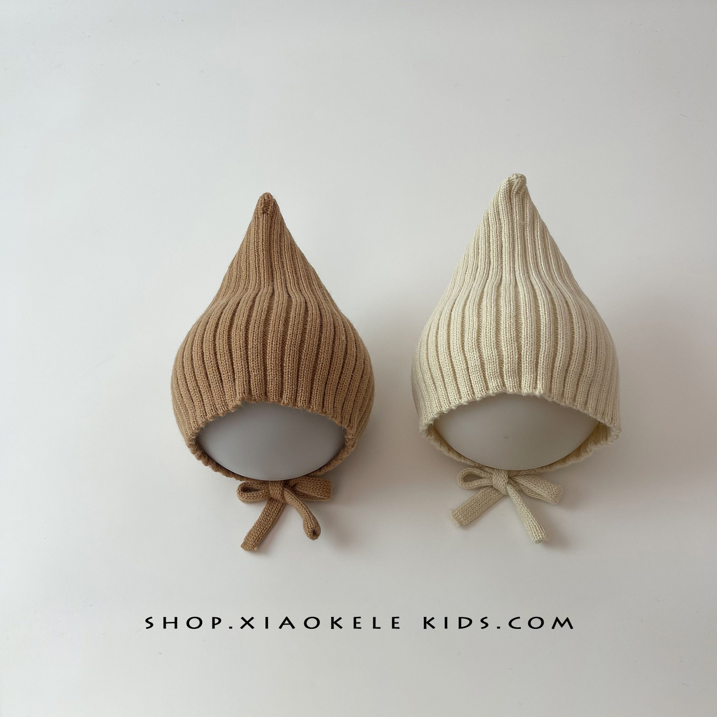 婴儿帽子秋冬简约可爱百搭精灵帽