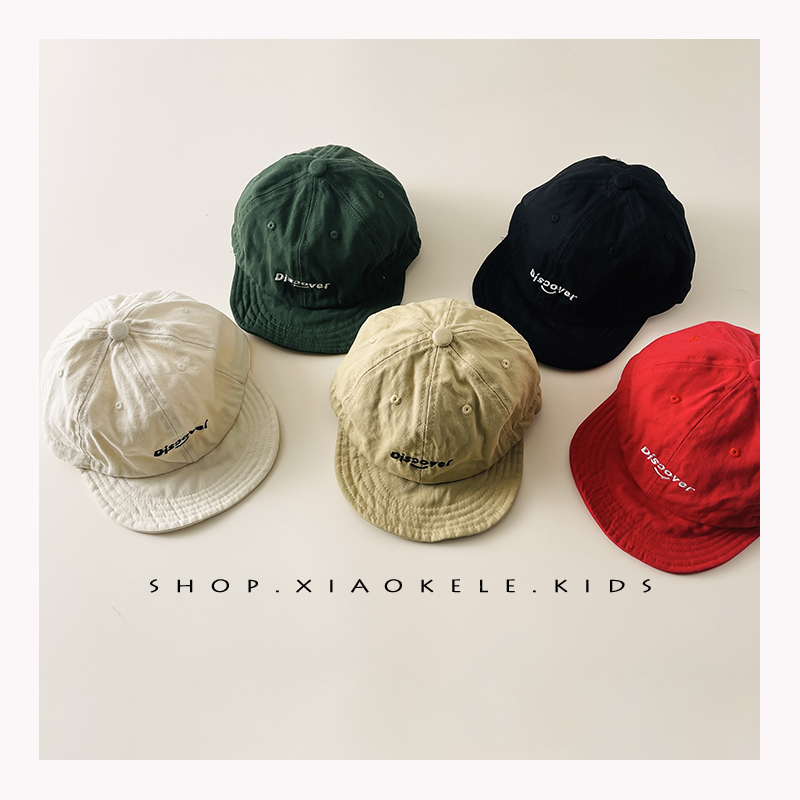 ins韩版男孩鸭舌帽男女童简约