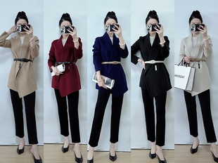 绍兴美代 Theory 时尚气质不规则无扣羊毛羊绒大衣 K0101405 现PS