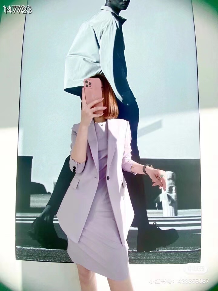 THEORY直筒经典款长袖一粒扣