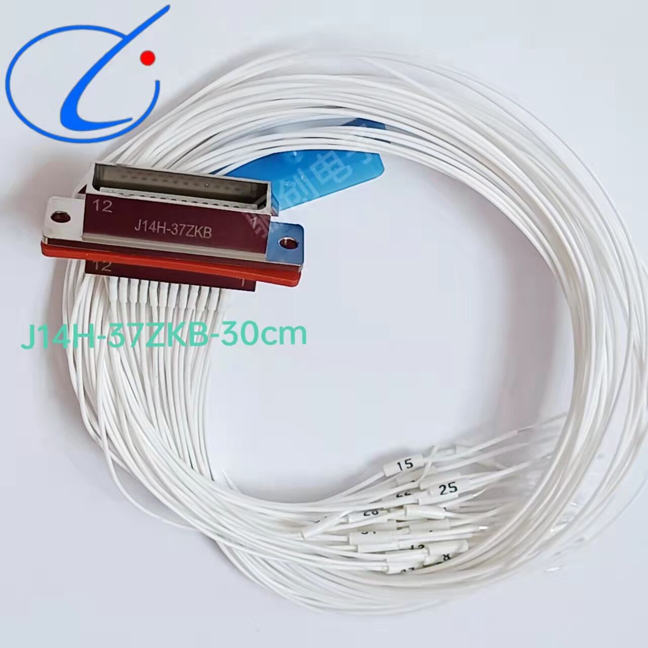 骊创矩形连接器J14H-37ZKB J14H-26TK-1米插座电缆接插件拍前咨询