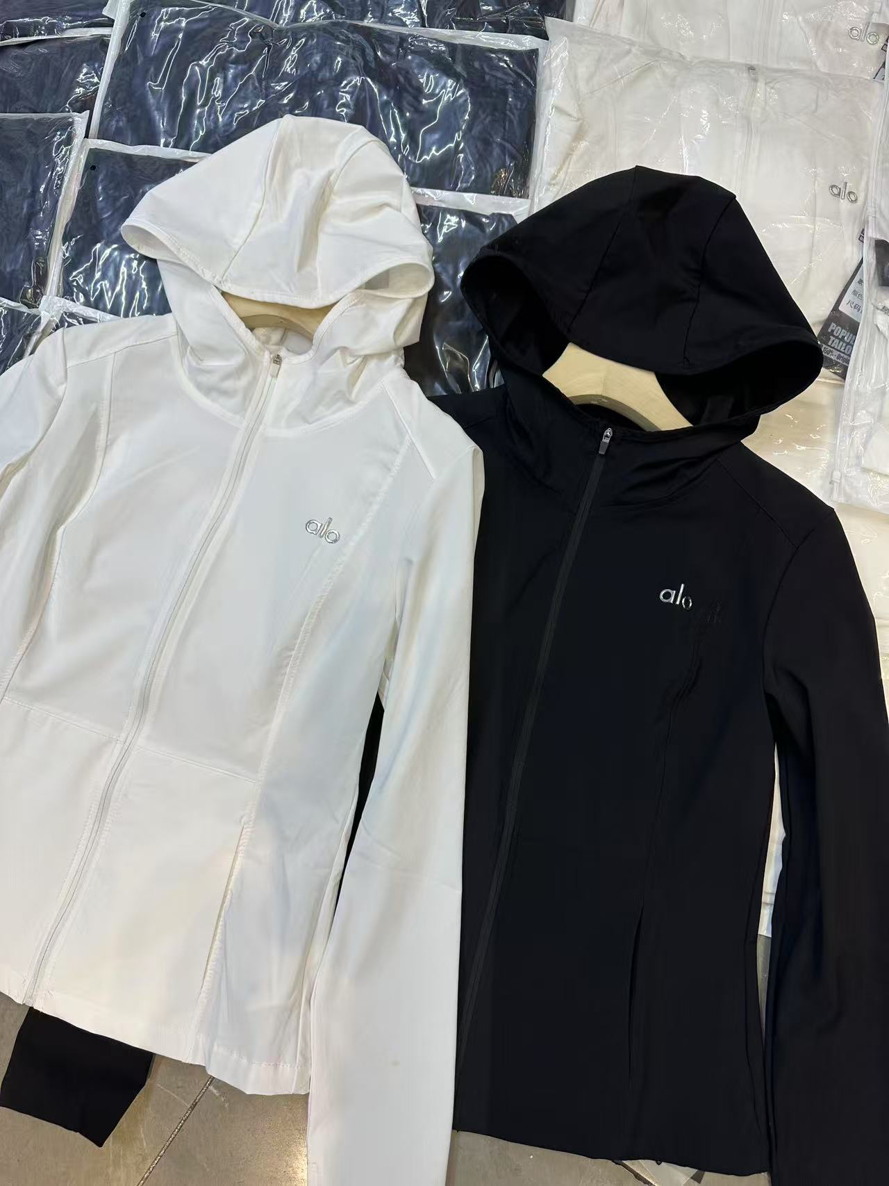 欧洲站新款女装夏季防晒服外套短款外套修身显瘦连帽女上衣外套潮