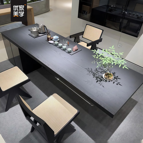 北美白蜡木新中式实木茶桌