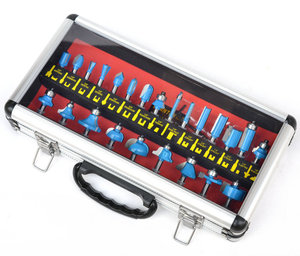 。24PC木工铣刀套装 24件锣刀组合 木工刀具 修机边刀具