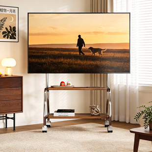 电视机落地支架可移动不锈钢带轮客厅卧室32556575寸通用电视挂架