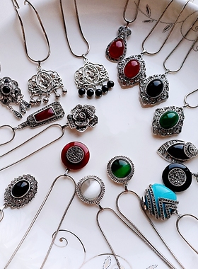 玫瑰花项链平安毛衣民族复古