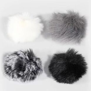 小蜜蜂直播话筒毛毛套领夹麦克风咪罩户外录音胸麦毛罩咪头防风套