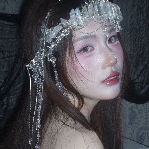 新款新娘大气皇冠头饰透明王冠水晶发箍结婚纱礼服造型配饰品异域