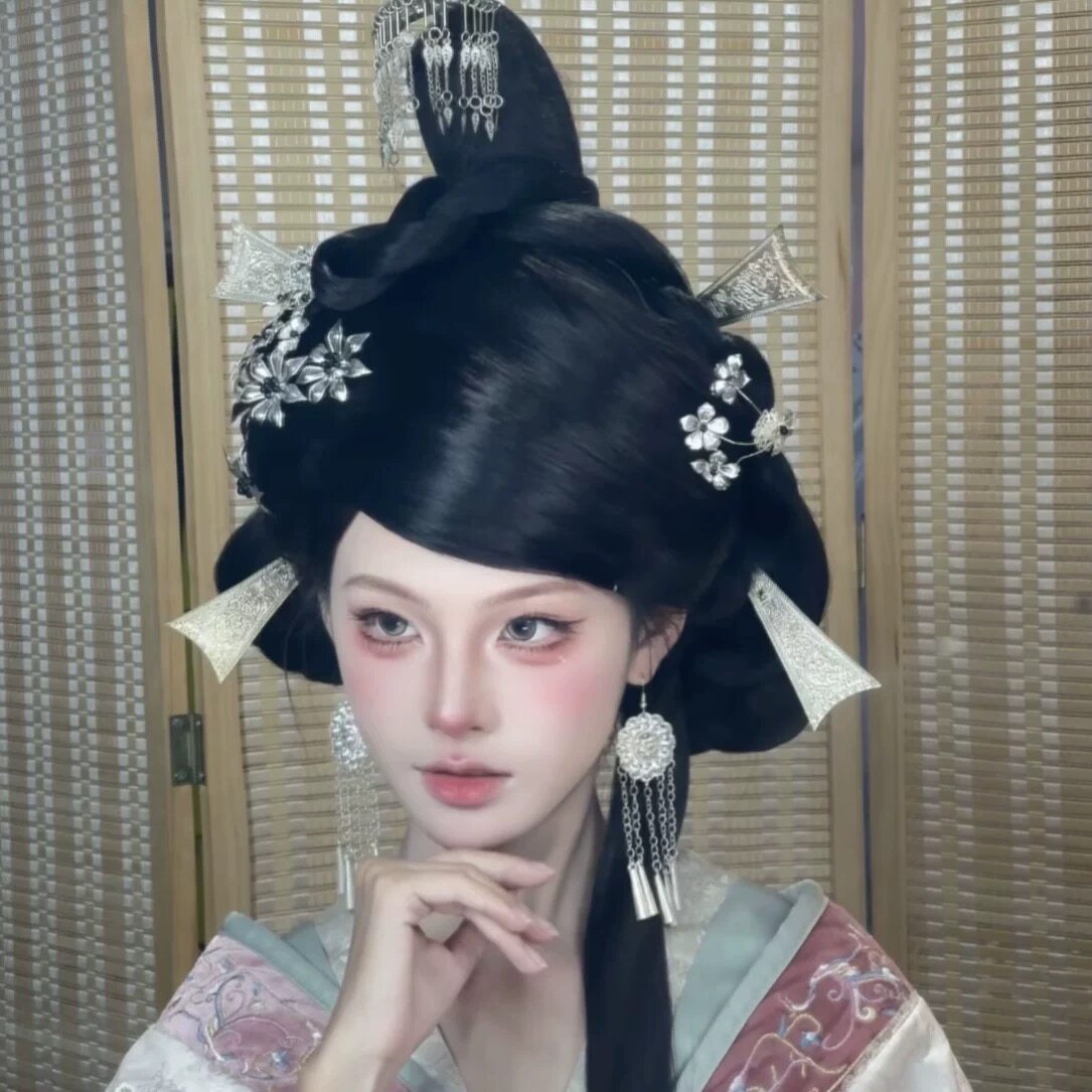赵合德同款少数民族发饰汉服短流苏发簪苗族头饰苗银发簪古风妆造
