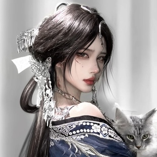 新款古风汉服头饰仿苗银流苏发夹仙女步摇超仙古装战国袍配饰发簪