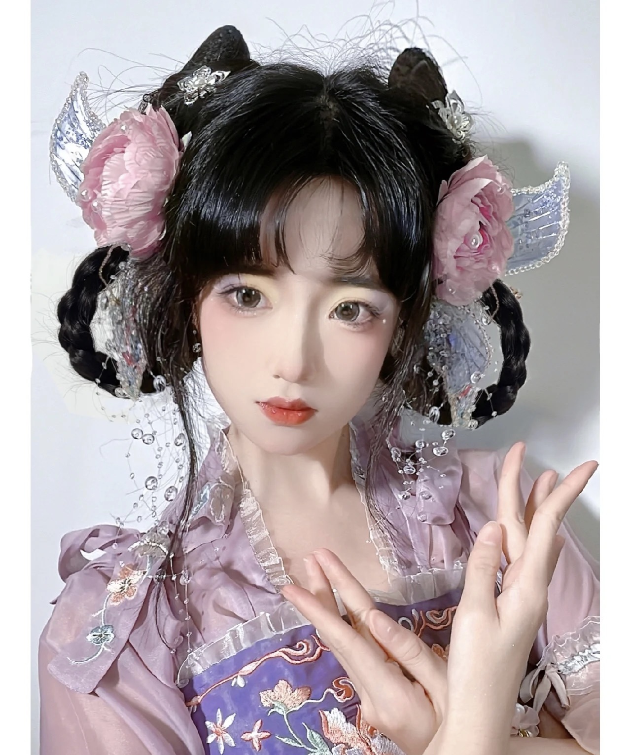 蝴蝶发夹森系发卡花仙子