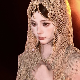 沙丘废土风帽子酷帅雅痞乞丐风异域风情围巾敦煌沙漠写真摄影配饰