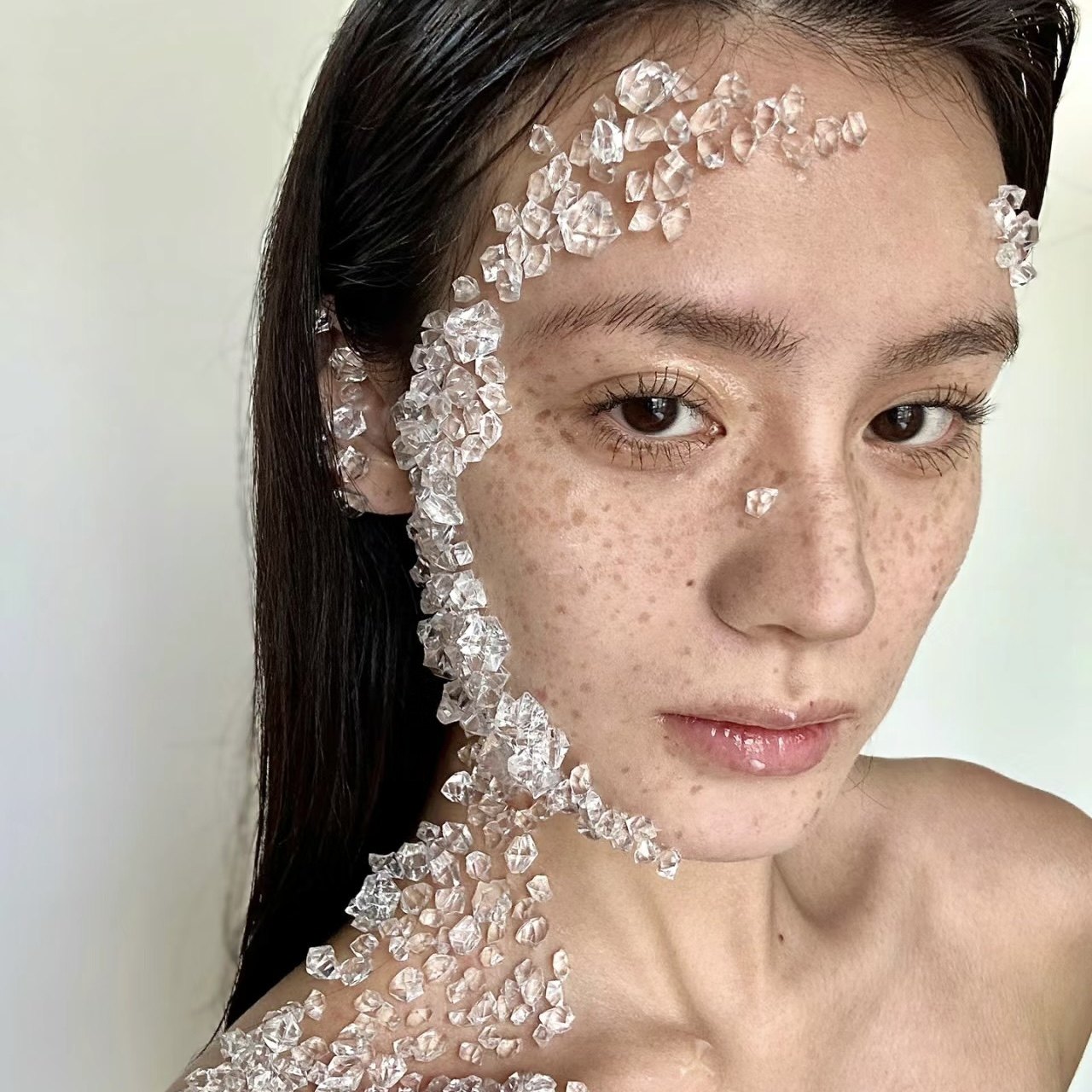 创意冰块妆脸部贴脸装饰水珠碎钻透明diy饰品配件轻奢爆款创意ins,饰品/流行首饰/时尚饰品新,其他DIY饰品配件,淘宝优惠券,粉丝福利购,淘宝优惠卷