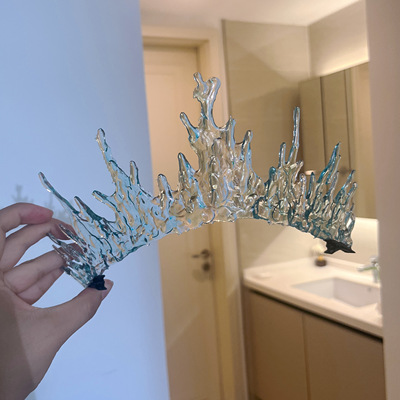 发冠复古皇冠透明公主皇冠