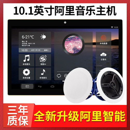 家庭智能背景音乐系统主机套装天花吊顶音响智能家居家用控制器