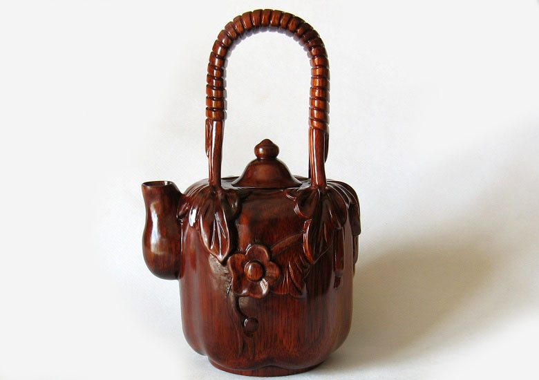 『紫馨阁』红木小件 木雕 茶壶摆件 工艺精品 家居摆设