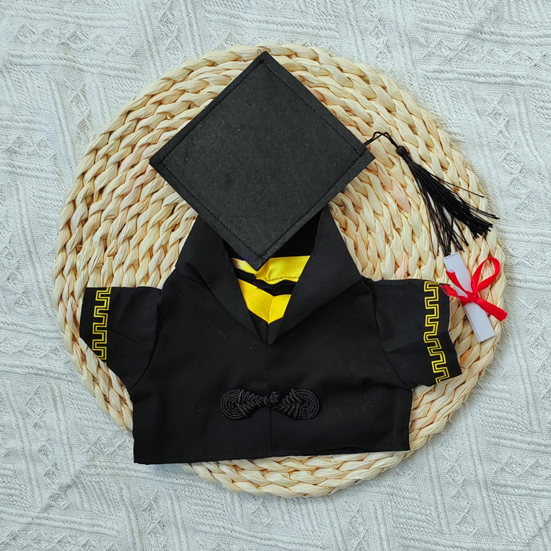 毕业公仔小熊学士服玩偶硕士娃娃博士帽校服大学生泰迪熊衣服礼物
