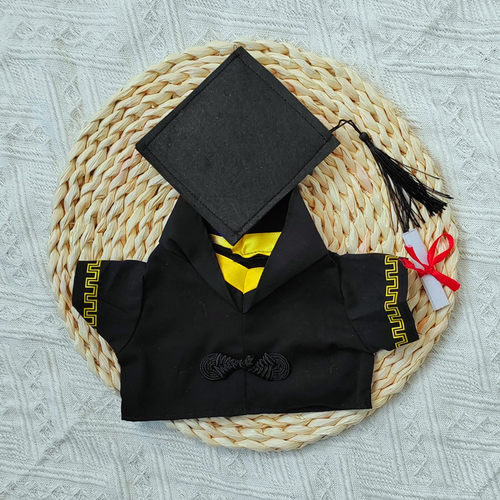 毕业公仔小熊学士服玩偶硕士娃娃博士帽校服大学生泰迪熊衣服礼物
