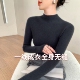 加厚百搭针织毛衣 内搭打底秋冬新款 高级质感坑条毛衫 女半高领修身