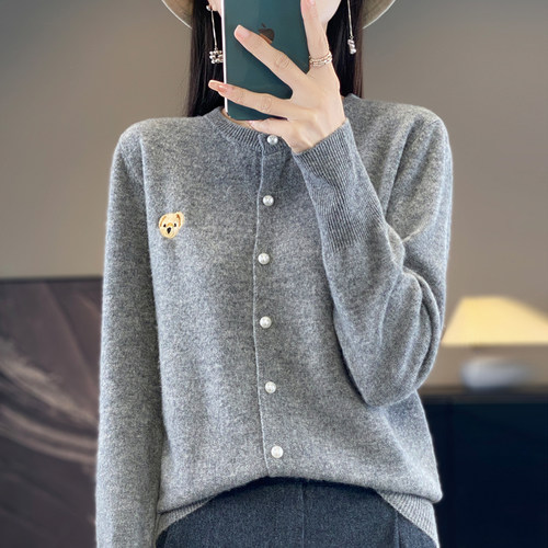 秋季新款长袖针织衫女士