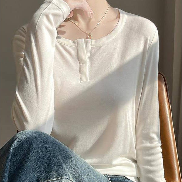 2025春秋新款长袖T恤打底衫
