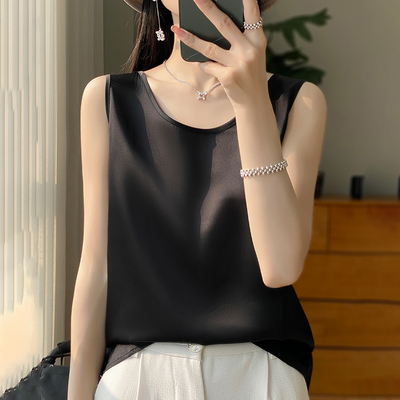 真丝吊带背心女内搭西装2025