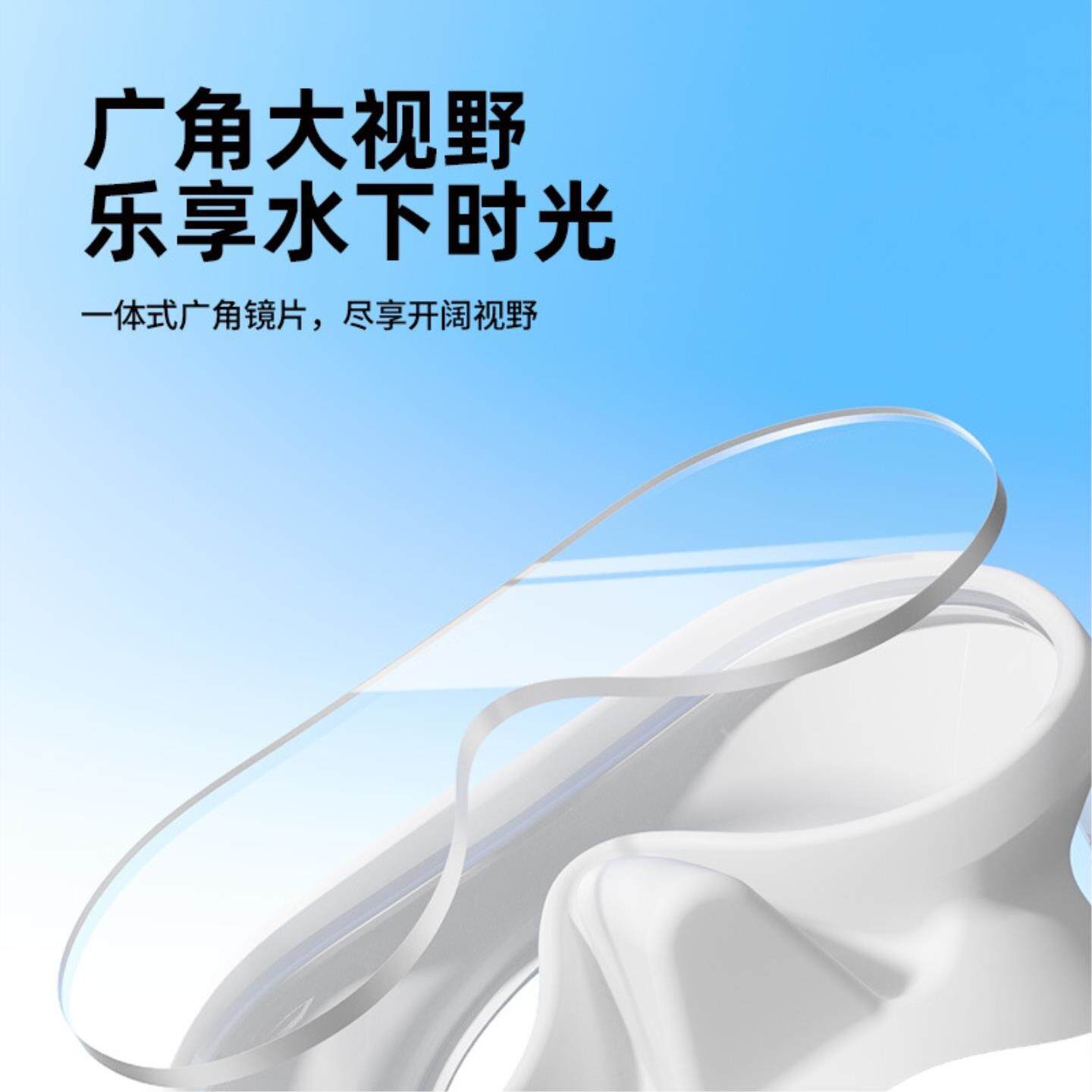 潜水镜呼吸管近视套装面罩面镜三件套游泳潜水面水下呼吸器浮潜