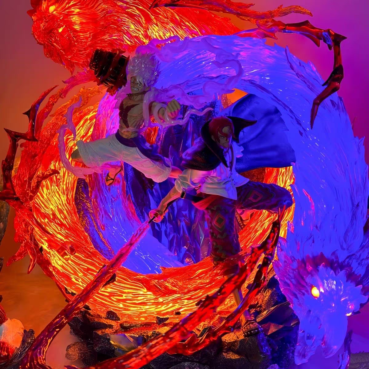 海贼王动漫手办漫奇红与白