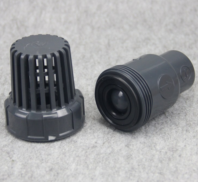 国标台湾三厘 upvc底阀 pvc塑料底阀 塑料花篮抽水机止回阀过滤阀