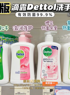 滴露经典松木除菌洗手液清洁保湿