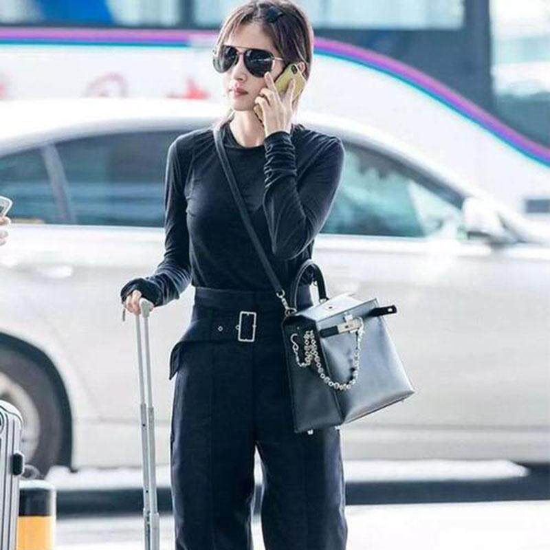 王子文同款手提凯莉包包女新款秋冬高级感轻奢小众设计斜挎小方包