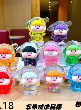 亚克力卡通微夜光爆闪装饰摆件
