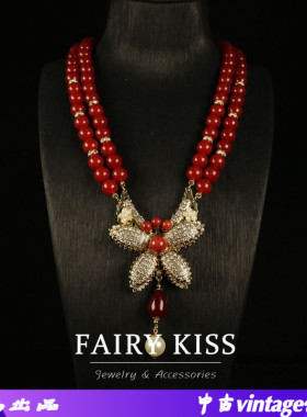 合金圆珠链精致重工秋冬新项链