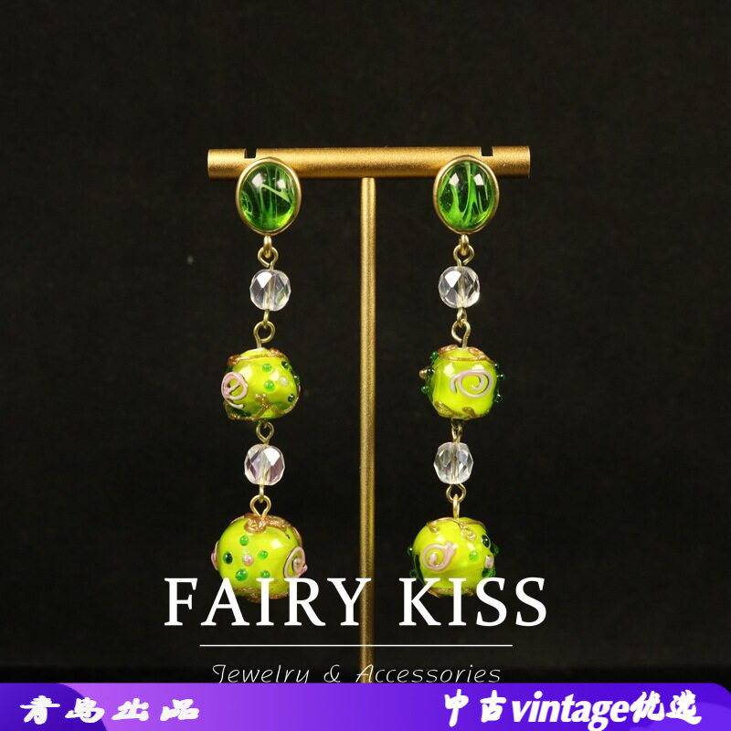 小清新中古饰品印花琉璃镶钻燕子