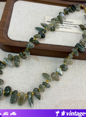 水晶2025夏季新款天然绿发项链