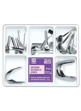 牙科材料1.888豆瓣成型片 不锈钢成型片 前牙豆瓣成型片30片混装