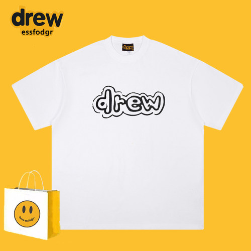 DREWESSFODGR字母笑脸短袖T恤男