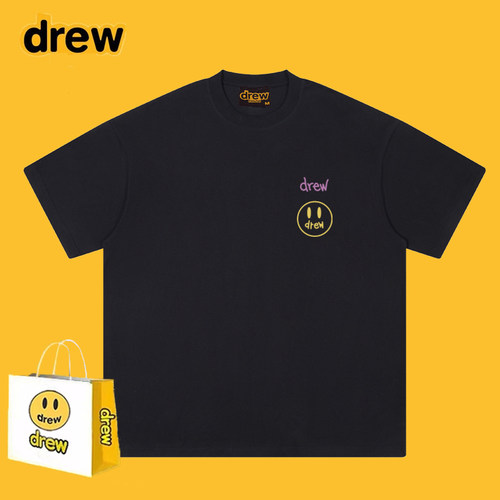 DREWESSFODG简约笑脸字母短袖